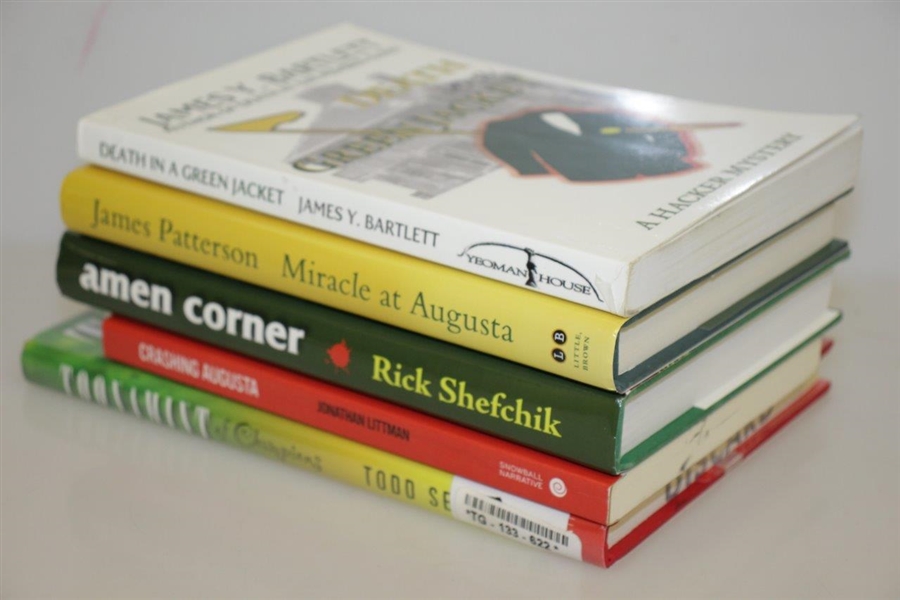 Masters Tournament Augusta National Fiction Grouping of Five Books
