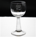 Augusta National Golf Club Classic Etched Ribbed Stem Wine Glass