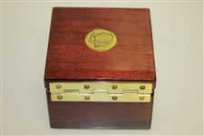 Masters Wooden Opening Clock Featuring World Time Dial & Augusta National Clubhouse - Works