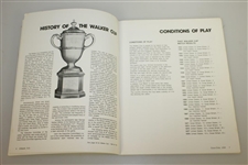 1981 Walker Cup at Pebble Beach Cypress Point Program