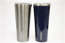 Pair of Arnold Palmer Invitational Stainless Steel Corksicle 24oz Tumbler Glasses - Grey & Blue