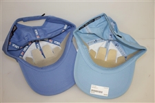 Three 2018 US Open at Shinnecock Hills Golf Hats - Navy Blue, Light Blue, & Sky Blue