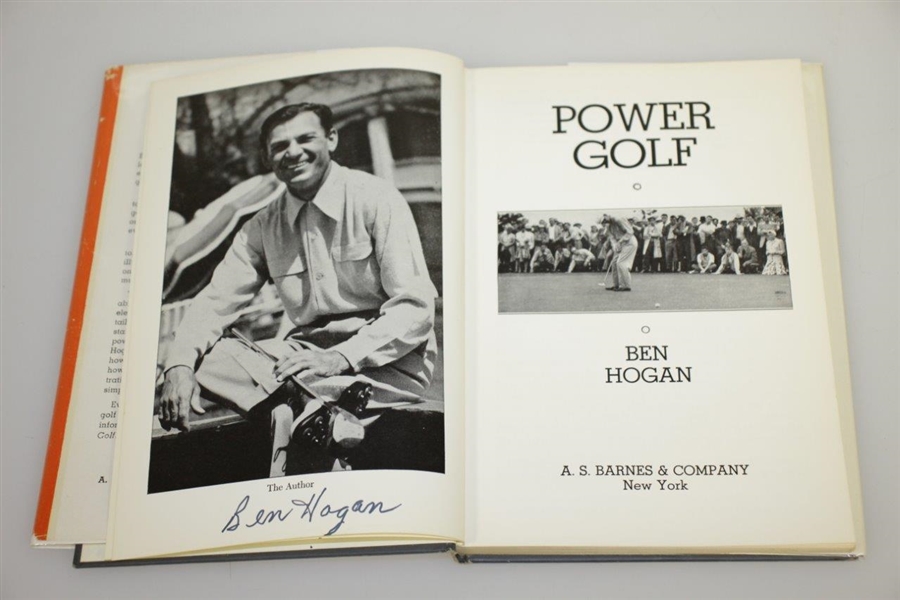 Ben Hogan Signed 1948 'Power Golf' Book JSA ALOA