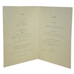 Francis Ouimet Signed 1947 Golf Writers Assoc. Annual Dinner Menu - St Andrews JSA ALOA