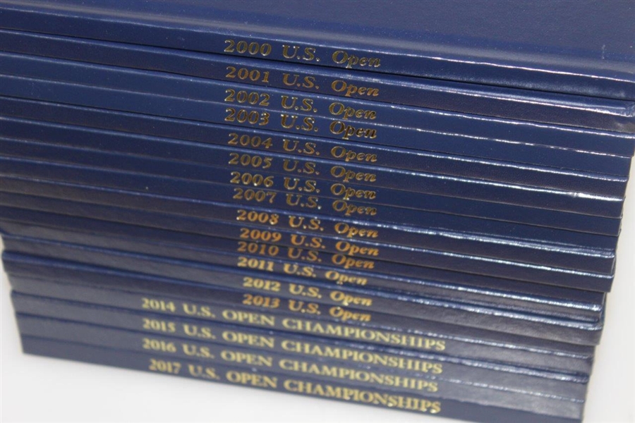 US Open Annuals 2000 - 2017 Complete Set - Excellent Condition