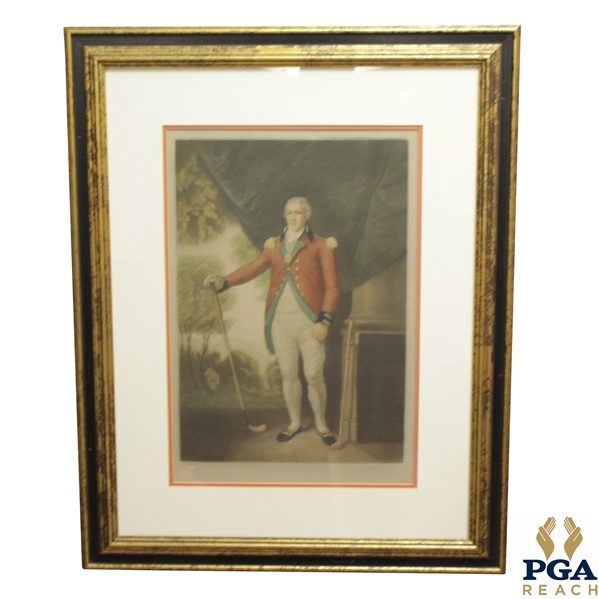 Henry Callender Esq. The Society Of Golfers At Blackheath Mezzotint Signed by Will Henderson