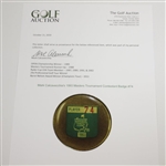 Mark Calcavecchia's 1993 Masters Tournament Contestant Badge #74