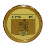 Mark Calcavecchia's 2007 Masters Tournament Contestant Badge #89