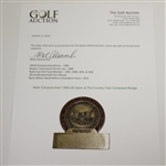 Mark Calcavecchia's 1988 US Open at The Country Club Contestant Badge