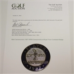 Mark Calcavecchia's 1997 OPEN Championship at Royal Troon Contestant Badge
