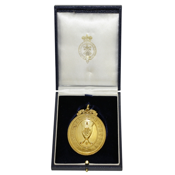 Gold OPEN Golf Champion Trophy Medal - 2015 OPEN Champion's Gift - Mark Calcavecchia Collection