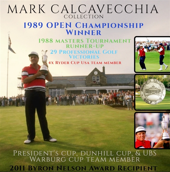Gold OPEN Golf Champion Trophy Medal - 2015 OPEN Champion's Gift - Mark Calcavecchia Collection