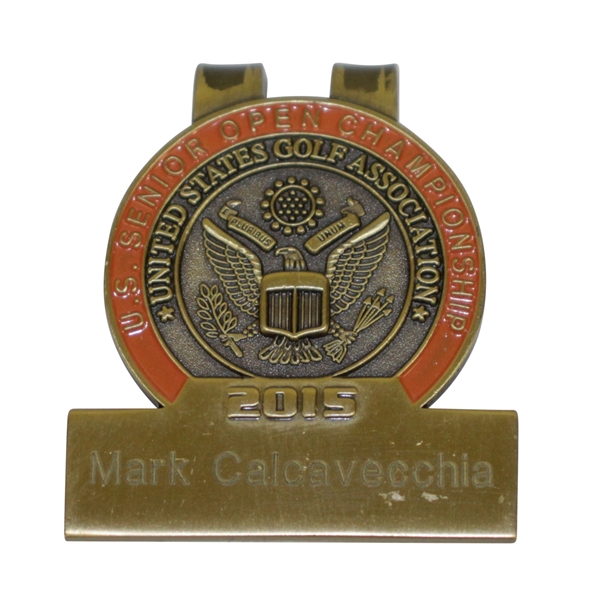 Mark Calcavecchia's 2015 US Senior Open at Del Paso CC Contestant Badge