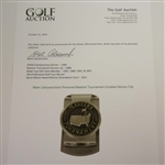 Mark Calcavecchia's Personal Masters Tournament Undated Money Clip
