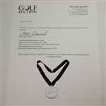Mark Calcavecchia's 1998 The President's Cup at Royal Melbourne Sterling Silver Contestant Medal