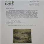 Early 1930's Augusta National Golf Club Aerial Type 1 Original Photo of Grounds