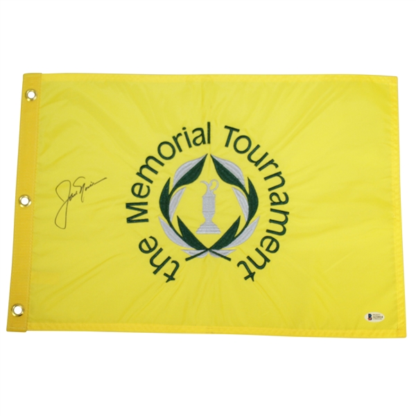 Jack Nicklaus Signed Memorial Embroidered Flag Becket #A21014