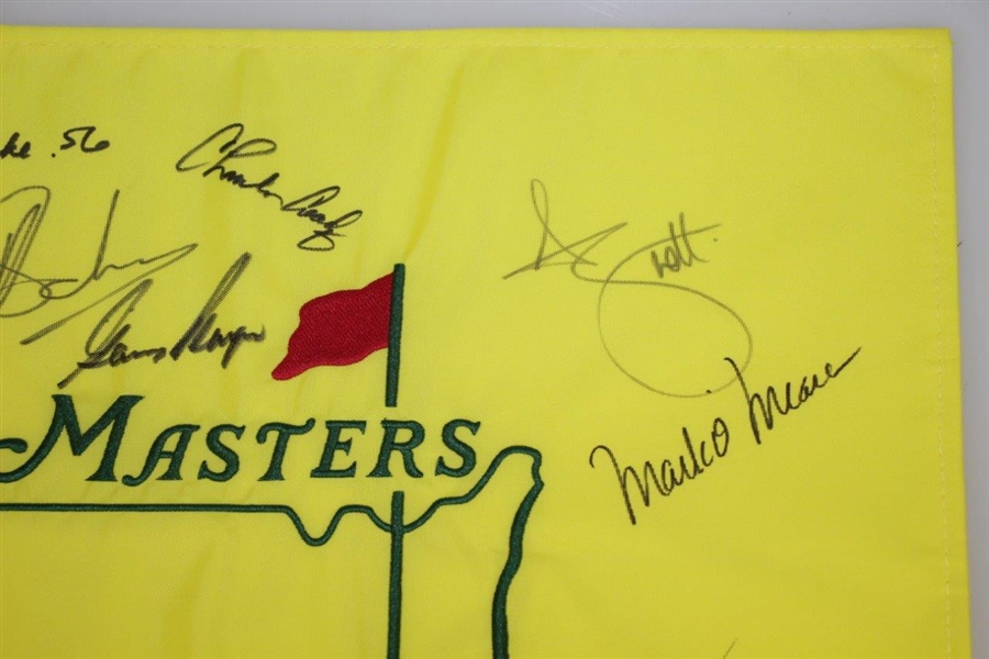 Masters Undated Embroidered Flag Signed by 13 Champs JSA ALOA