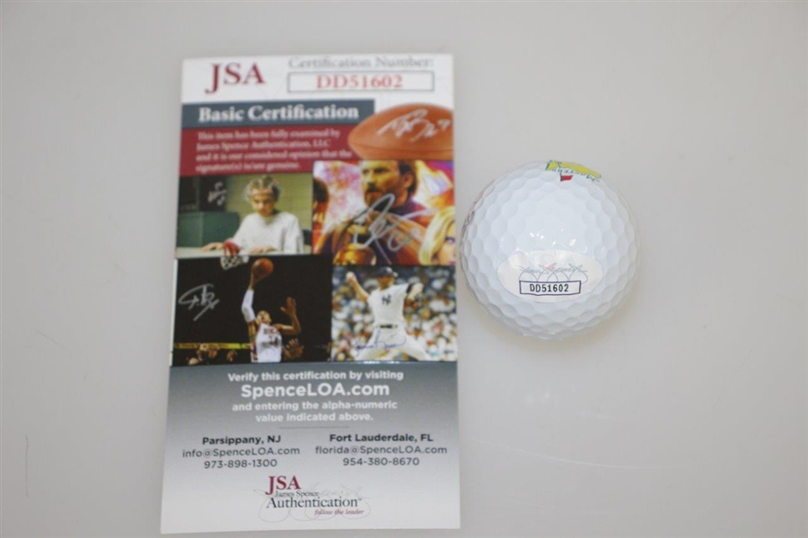Bubba Watson Signed Masters Logo Golf Ball JSA #DD51602