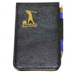 Classic Golf Score Keeper with back-Swing Golfer & Sand Tee Box Depiction - Crist Collection