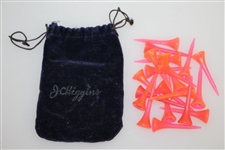 JC Higgins Purple Velvet Tee Bag with Tees - Crist Collection