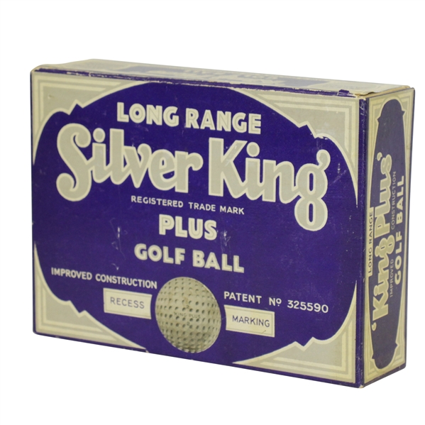 Vintage Silver King Plus Golf Ball Box