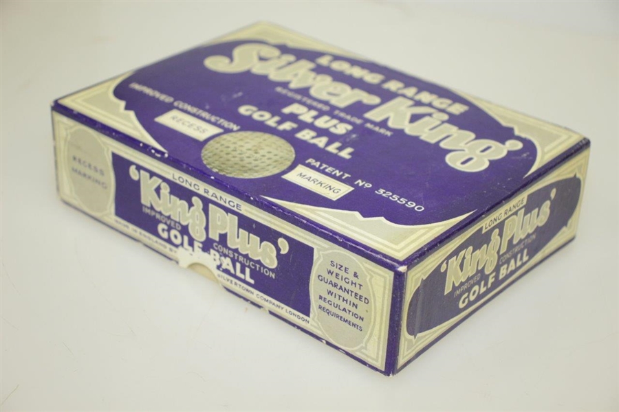 Vintage Silver King Plus Golf Ball Box