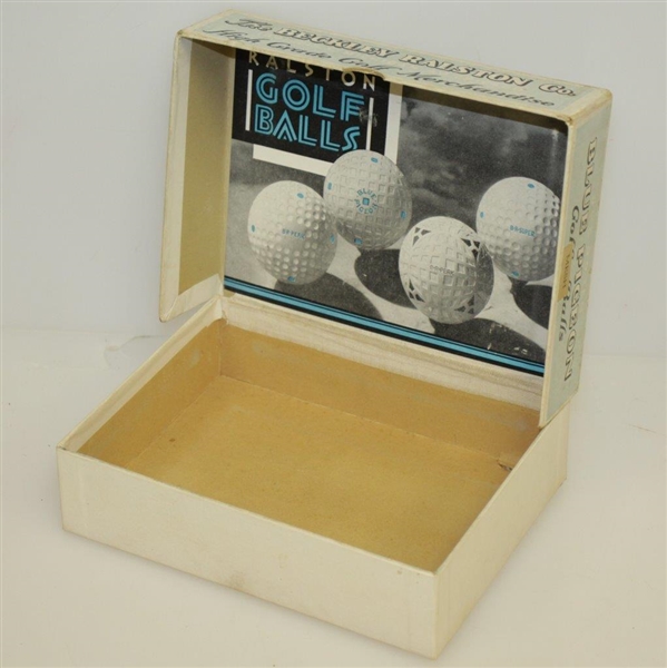 Blue Pigeon Golf Ball Box by Ralston Company Chicago w/ Mesh Ball