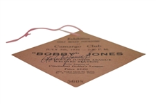 Bobby Jones Signed 1931 Exhibition at Camargo Club Ticket JSA Full #Z98914 - Excellent Condition