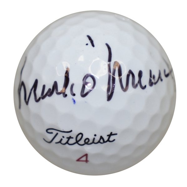 Mark O'Meara Signed Titleist Logo Golf Ball JSA ALOA