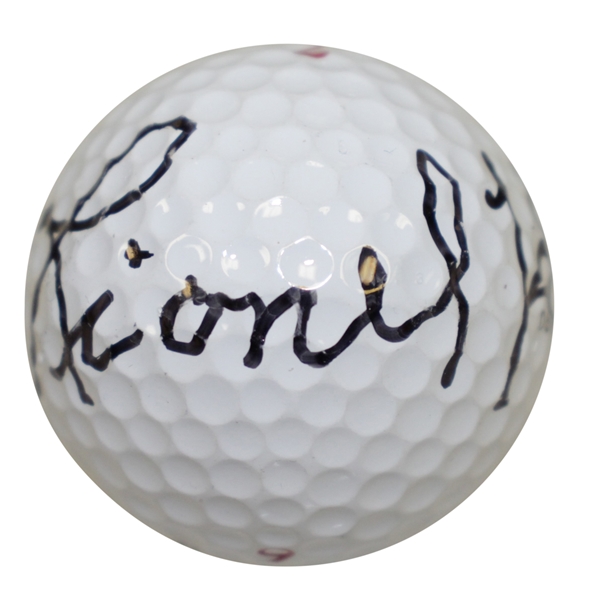 Lionel Hebert Signed Titleist Logo Golf Ball JSA ALOA