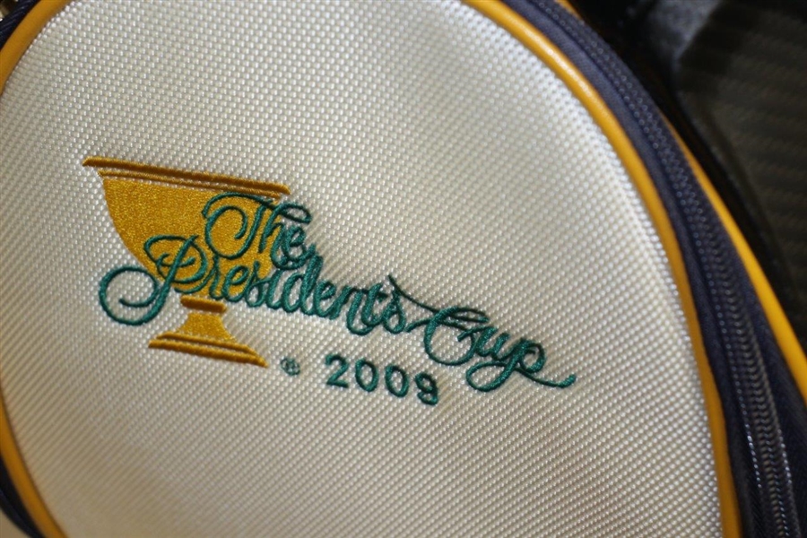 Greg Norman's Personal 2009 Presidents Cup Bag Signed by International Team JSA ALOA