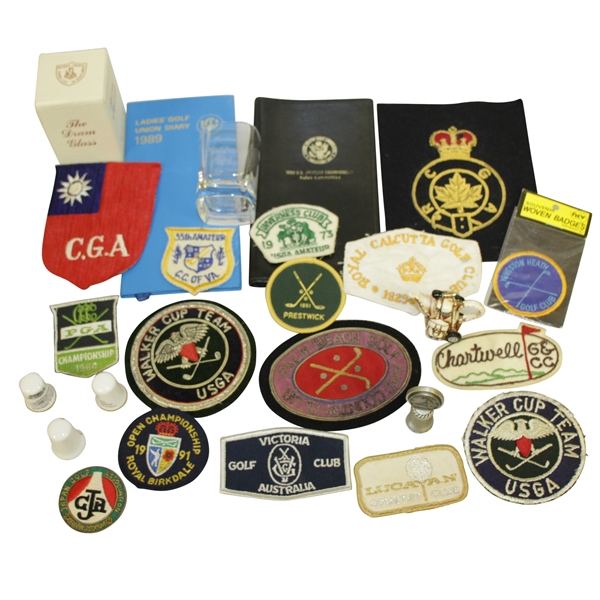 Embroidered Golf Patches from Walker Cup, Open Champ, PGA Champ & Various Clubs