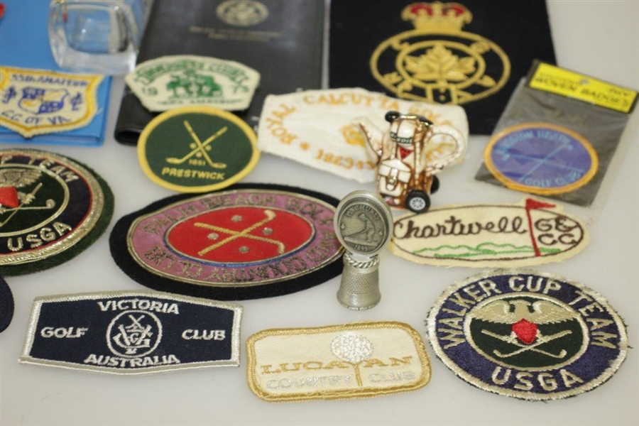 Embroidered Golf Patches from Walker Cup, Open Champ, PGA Champ & Various Clubs