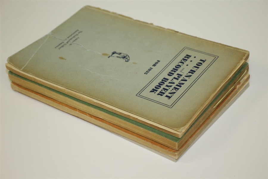 1935 - 1938 PGA Tournament Record Books by PGA of America
