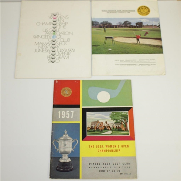 1955 US Amateur, 1957 Womens Amateur, 1972 US Women's Open & Others Programs