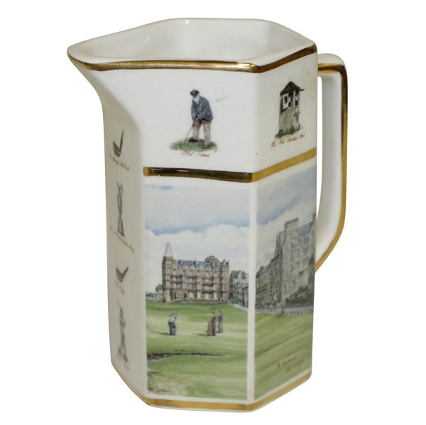 St Andrews Pointers of London Handcrafted Pitcher by Artist Bill Waugh