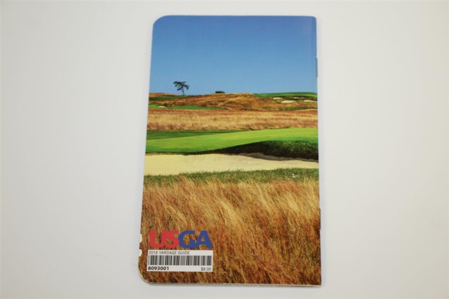 2018 US Open at Shinnecock Hills Embroidered Flag & Yardage Guide - Koepka Win