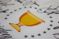 2017 Presidents Cup US Team Signed Flag w/ Woods, Koepka, Mickelson, Spieth & Others JSA ALOA