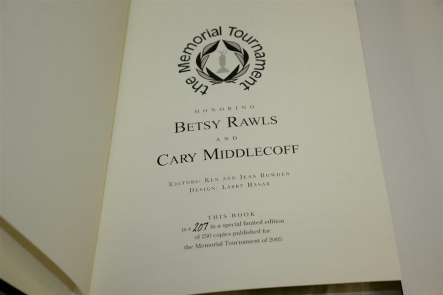 2003 & 2005 Memorial Tournament Ltd Ed Books Honoring Campbell, Boros, Rawls & Middlecoff