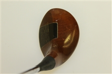 Unusual “PUTM” 50 deg. Persimmon Wood Wedge - Great Condition