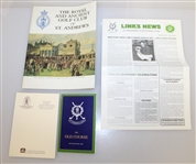 St. Andrews Ephemera Include R&A St. Andrews Book Pub. 1984 