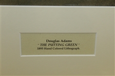 The Putting Green Hand Colored Print by Douglas Adams - Published 1894