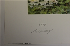 Augusta National Hole #16 Print w/ Robert Trent Jones Signature by Bill Waugh