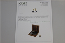 Lee Trevino's 1995 PGA Seniors Championship Champions Dinner Gift - Digital Clock w/ Engraved Wooden Box