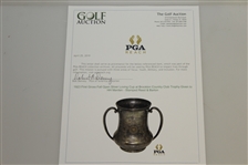 1923 First Gross Fall Open Silver Loving Cup at Brockton Country Club Trophy Given to HH Marden - Stamped Reed & Barton