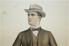'Fashion Plate 485' - Two Button Long Lapel English Suit Illustration