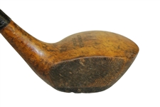 A. Campbell Special Left Handed Socket Head Wood Shafted Fairway Club w/ Head Stamp
