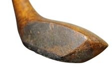 A. Campbell Special Left Handed Socket Head Wood Shafted Fairway Club w/ Head Stamp