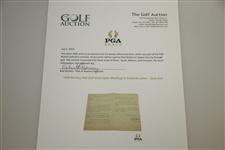 1899 Bushey Hall Golf Club Open Meetings to Entrants Letter - June 2nd